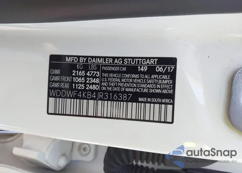 2018 Mercedes-Benz C 300 4Matic из США, поврежденный, VIN WDDWF4KB4JR316387